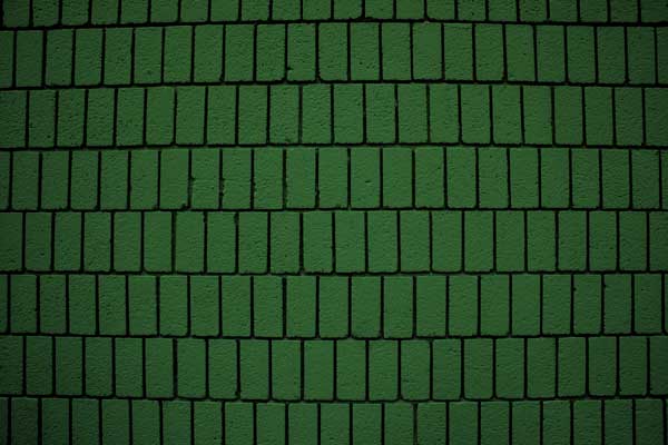 Green Bricks Wall