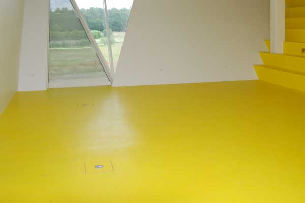 Yellow Rubber Floor