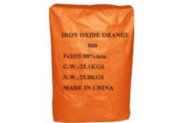 25kg bag Iron Oxide Orange