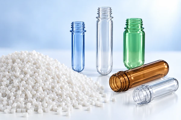 PET preforms used in water bottle production